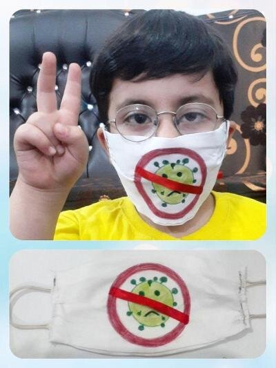 برگزاری چالش "ساخت ماسک با تم کودکانه" در قاضی جهان