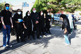 مراسم تشییع ششمین شهید مدافع سلامت در تبریز