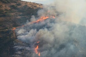 مهار ۸۰ درصدی آتش‌سوزی مراتع مشرف به جنگل‌های ارسباران+تصاویر