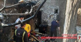 آتش سوزی منزل مسکونی در تبریز ۳ مصدوم بر جای گذاشت