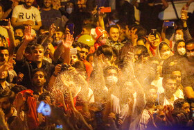 شادی تبریزی ها پس از قهرمانی تراکتور در جام حذفی