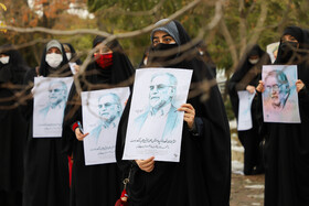 تجمع اعتراض آمیز جمعی از دانشجویان و طلاب تبریز علیه ترور شهید فخری زاده