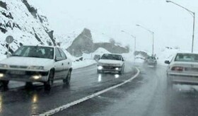 باران و برف در جاده های ١۶ استان/ انسداد مقطعی چالوس
