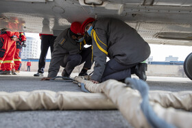 رونمایی از اولین بسکت اطفاء حریق در اولین سازمان آتش نشانی ایران