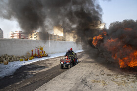 رونمایی از اولین بسکت اطفاء حریق در اولین سازمان آتش نشانی ایران