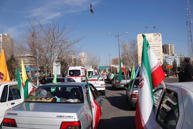 آغاز راهپیمایی ۲۲ بهمن به صورت خودرویی و موتوری در تبریز