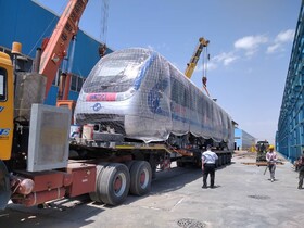 بارگیری نخستین رام قطار ساخت داخل به سمت تبریز