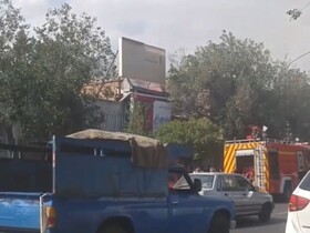 آتش سوزی مغازه‌ای در تبریز در اثر اتصال جریان برق تجهیزات الکترونیکی