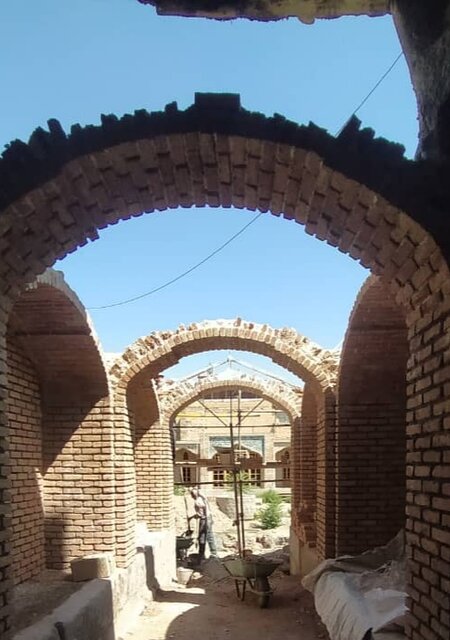 مرمت دالان ورودی مسجد مجموعه تاریخی حسن پادشاه تبریز