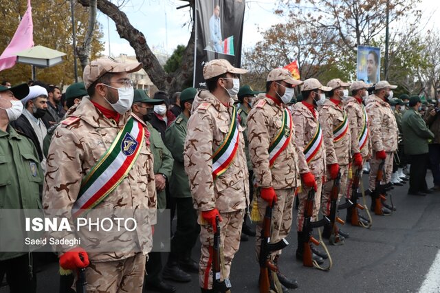 مراسم تشییع پیکر مطهر جانباز شهید مدافع حرم تبریزی برگزار شد