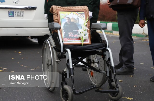 مراسم تشییع پیکر مطهر جانباز شهید مدافع حرم تبریزی برگزار شد