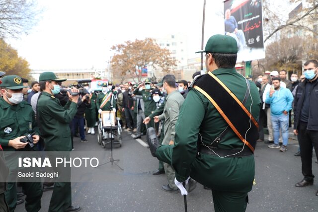 مراسم تشییع پیکر مطهر جانباز شهید مدافع حرم تبریزی برگزار شد