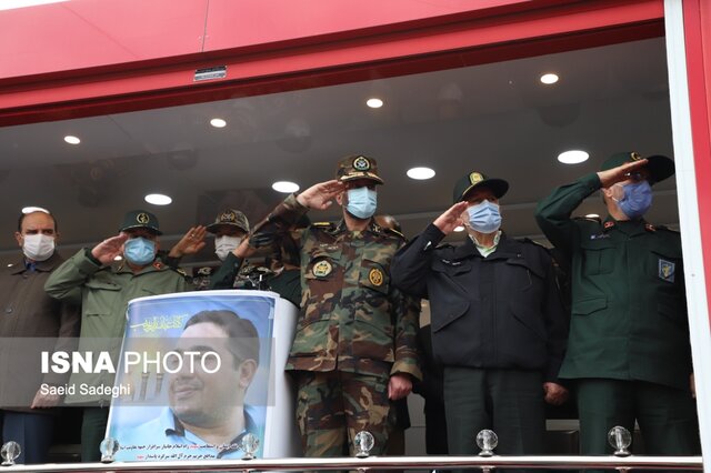 مراسم تشییع پیکر مطهر جانباز شهید مدافع حرم تبریزی برگزار شد