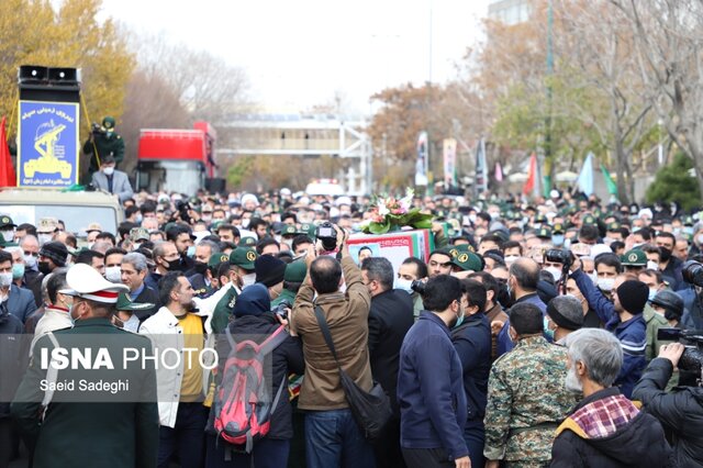 مراسم تشییع پیکر مطهر جانباز شهید مدافع حرم تبریزی برگزار شد