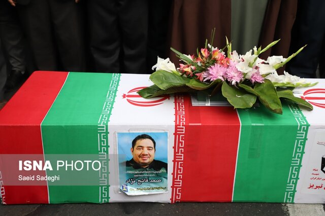 مراسم تشییع پیکر مطهر جانباز شهید مدافع حرم تبریزی برگزار شد