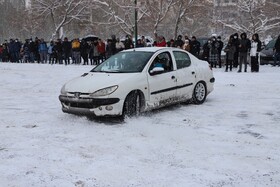 روز برفی در تبریز