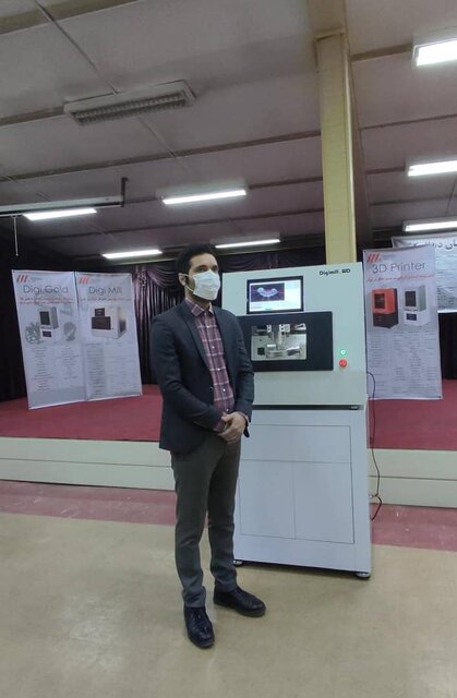 دستگاه CNC پنج محور همزمان دنتال کشور برای اولین بار در مرکز رشد دانشگاه سهند تبریز، رونمایی شد