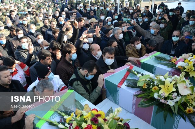 ورود پیکر مطهر سه شهید گمنام به تبریز