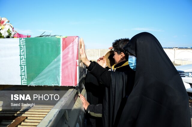 ورود پیکر مطهر سه شهید گمنام به تبریز