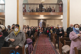 مراسم غسل تعمید در کلیسای مریم مقدس تبریز