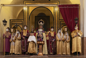 مراسم غسل تعمید در کلیسای مریم مقدس تبریز