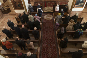 مراسم غسل تعمید در کلیسای مریم مقدس تبریز