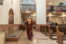 مراسم غسل تعمید در کلیسای مریم مقدس تبریز