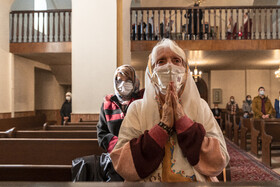 مراسم غسل تعمید در کلیسای مریم مقدس تبریز