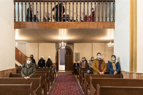 مراسم غسل تعمید در کلیسای مریم مقدس تبریز