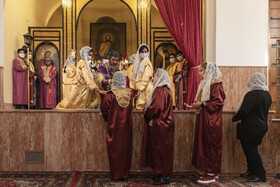 مراسم غسل تعمید در کلیسای مریم مقدس تبریز