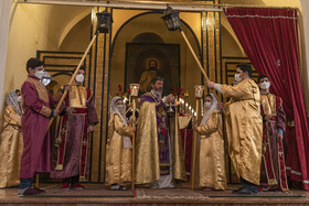 مراسم غسل تعمید در کلیسای مریم مقدس تبریز