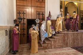 مراسم غسل تعمید در کلیسای مریم مقدس تبریز