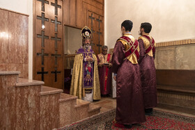 مراسم غسل تعمید در کلیسای مریم مقدس تبریز