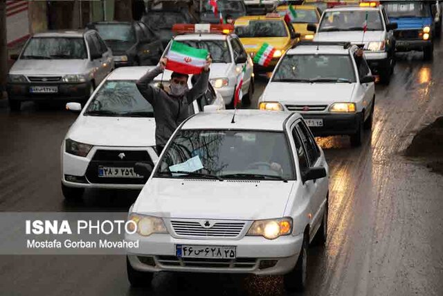 حضور پرشور و حداکثری مردم شهرستان اهر در راهپیمایی ۲۲ بهمن