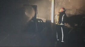 ۶ مصدوم در آتش‌سوزی کارگاه صافکاری روستای چاوان در آذربایجان شرقی