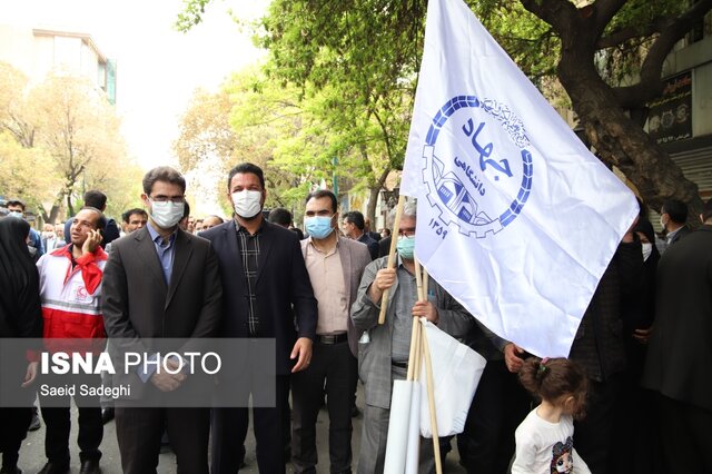 حضور جهادگران دانشگاهی آذربایجان شرقی در راهپیمایی روز جهانی قدس