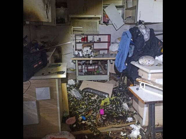 انفجار کارگاه خیاطی در مارالان تبریز