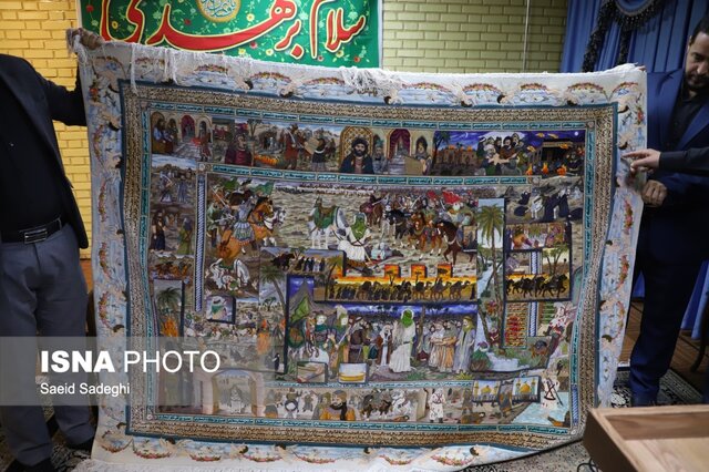 رونمایی از فرش واقعه عاشورا در تبریز