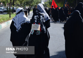 پیاده روی جاماندگان اربعین حسینی در تبریز