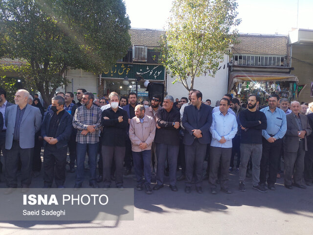 تشییع پیکر بسیجی «شهید حسین اوجاقی» در تبریز