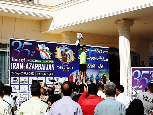 پیراهن سبز مرحله دوم بر تن رکاب زن تبریزی/مدال نقره برای تیم ملی ایران