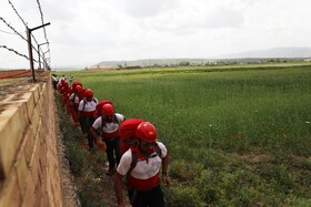 مانور اسکان درمان و تشکیل اردوگاه ۱۰۰۰ نفری هلال احمر شمال کشور در شهرستان هریس