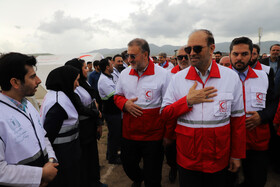 مانور اسکان درمان و تشکیل اردوگاه ۱۰۰۰ نفری هلال احمر شمال کشور در شهرستان هریس