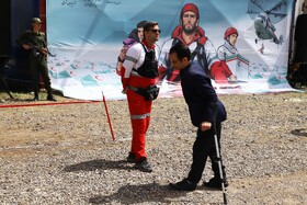 مانور اسکان درمان و تشکیل اردوگاه ۱۰۰۰ نفری هلال احمر شمال کشور در شهرستان هریس