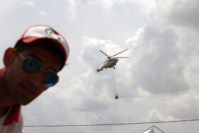 مانور اسکان درمان و تشکیل اردوگاه ۱۰۰۰ نفری هلال احمر شمال کشور در شهرستان هریس