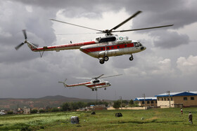 مانور اسکان درمان و تشکیل اردوگاه ۱۰۰۰ نفری هلال احمر شمال کشور در شهرستان هریس