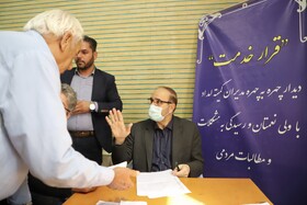 استقرار میز خدمت دستگاه های دولتی در مصلی امام خمینی (ره) تبریز