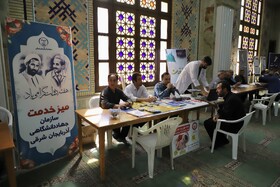 استقرار میز خدمت دستگاه های دولتی در مصلی امام خمینی (ره) تبریز