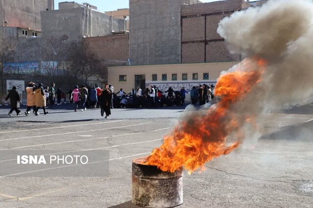 بیست و پنجمین مانور زلزله در مدارس آذربایجان شرقی برگزار شد