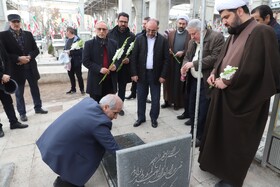 غبارروبی مزار شهدای ۲۷ دی دانشگاه تبریز